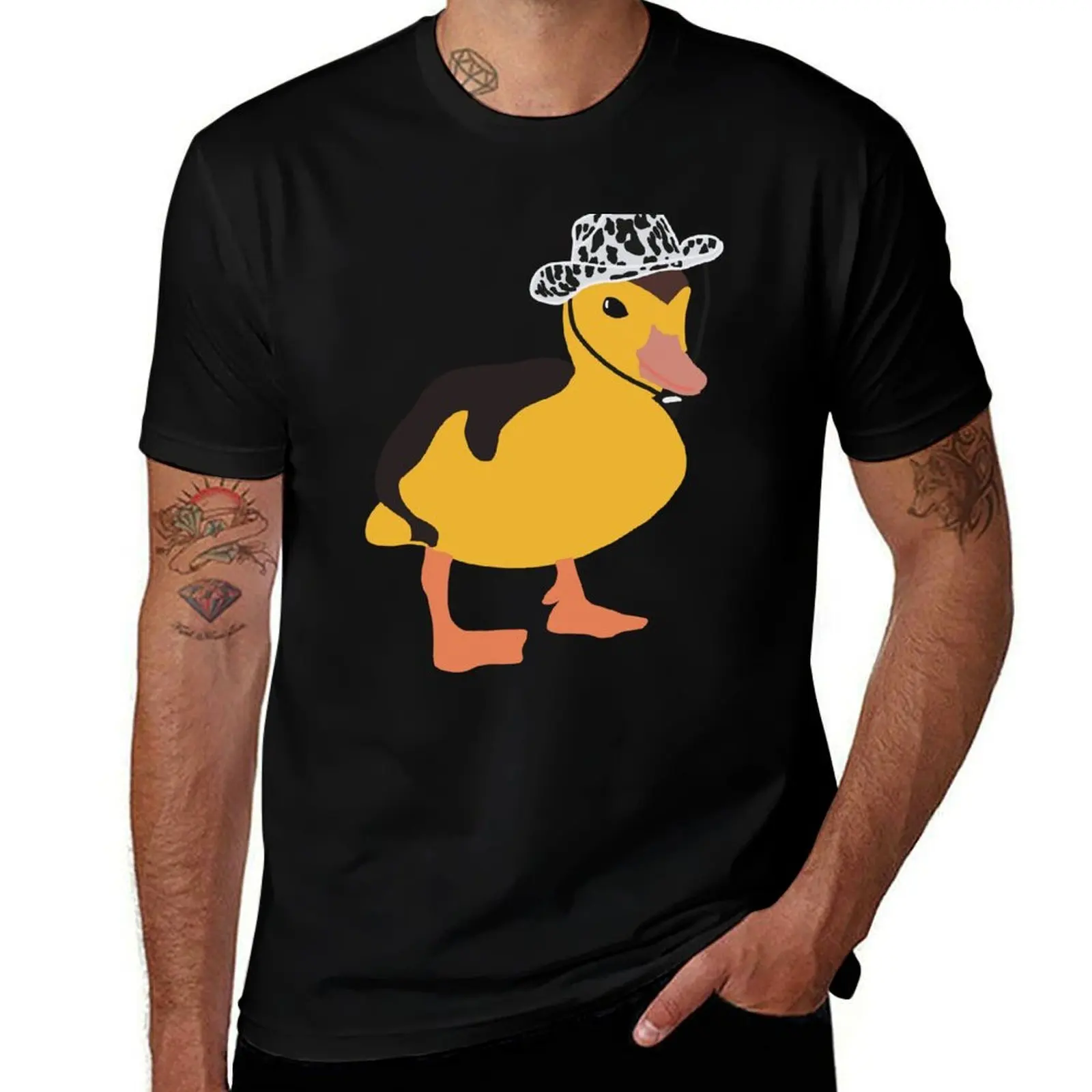 

Cowboy duck Sticker T-Shirt t shirts for man graphic tees man graphic t shirt t shirt personalised T-Shirt