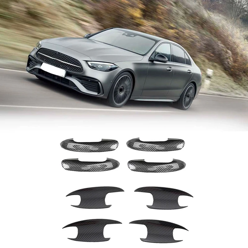 New-For Mercedes Benz C-Class W206 2022 Car Door Handle Bowl Cover Cup Cavity Trim Insert Catch Molding Garnish