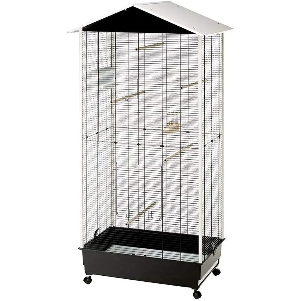 

Aviary Cage for Birds Note Indoor Outdoor Aviary for Canaries, Inseparable, Metal