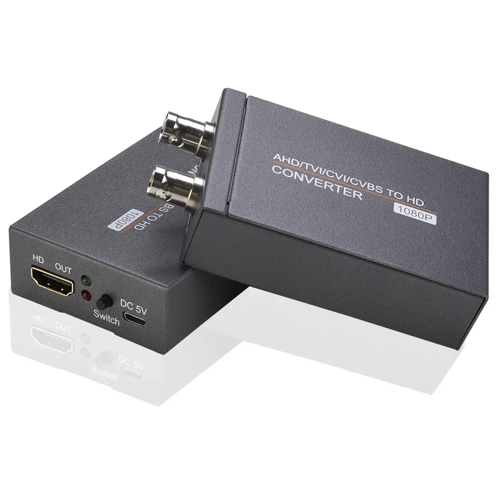 AHD/TVI/CVI/CVBS To HDMI Video Converter Display Adapter 720P/ 1080P 60Hz 1080p60 for Camera Monitoring Signal To TV Monitor