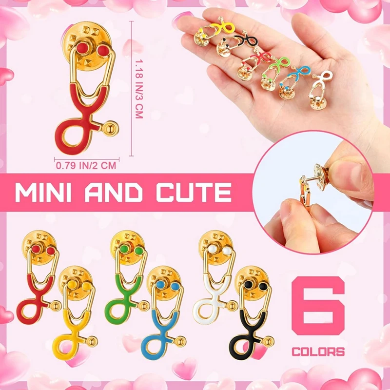 Stylo seringue multi-documents et broche stéthoscope, mini badge épingle, cadeau de fête des infirmières, en vrac, cadeau d'appréciation des infirmières, nouveauté