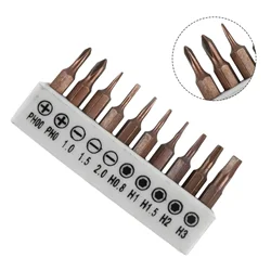 10pcs 25mm Screwdriver Bit Set 4mm Hex Shank Anti Slip Electric Screwdriver Bits Slotted Cross Hexagon Screw Driver