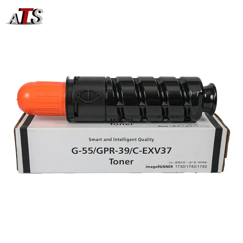 1PCS G55 G55 GPR-39 C-EXV37 Toner Cartridge for Canon IR ADV 1730 1740 1750 Compatible Copier Supplies Toner Powder BK580g