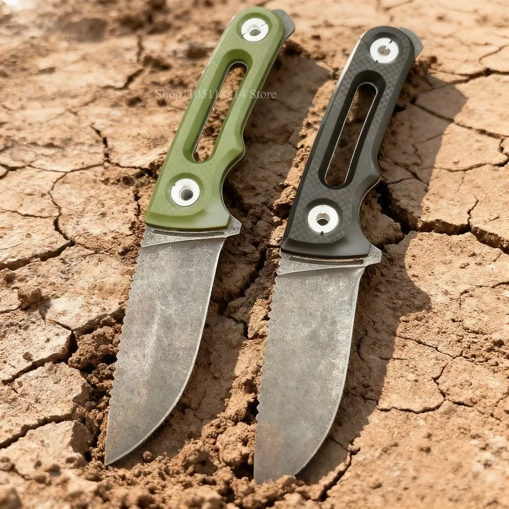 شفرة مثبتة سكين ألياف النايلون في الهواء الطلق الترفيه تسلق الجبال الرحلات الشواء الصيد الصيد المحمولة فائدة أداة القطع