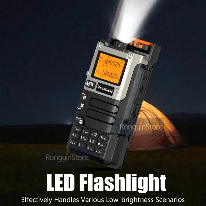 Quansheng UV-K58 5W Walkie Talkie UV-K6 UV-K5(8) Radios bidireccionales USB-C carga directa multibanda AM/FM UHF VHF DTMF actualización de UV-K5