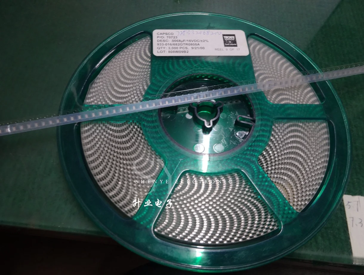 20PCS Tecate 0.0068uf/16v 6800pf 6.8nf 6n8 682 Polyester film capacitor 0805