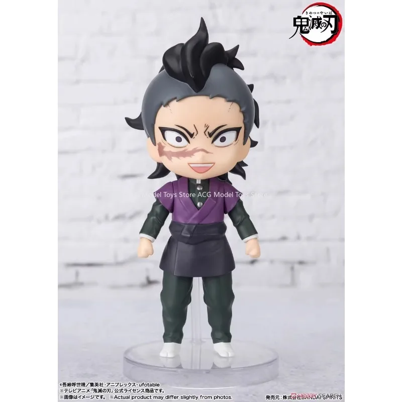 Оригинальная Bandai фигурка мини-убийца демонов Shinazugawa Genya экшн-фигурка игрушки Коллекционная модель подарок