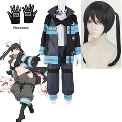 Fire Force Kotatsu Tamaki Cosplay Costume 1st Special Fire Brigade Women Role Play Uniform Suit Tamaki Kotatsu Full Set Wig