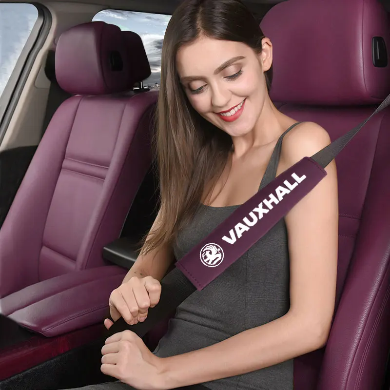 Car Safety Belt Shoulder Cover Breathable For Vauxhall Opel Corsa D Astra G GTC J H Vectra Zafira Meriva Junior car Accessories