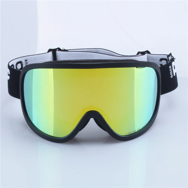 Retina Original Brand Skibrille, doppellagig, beschlagfrei, große Skimaske, Brille für Männer und Frauen, Snowboarden, Klarheit – Detail 1