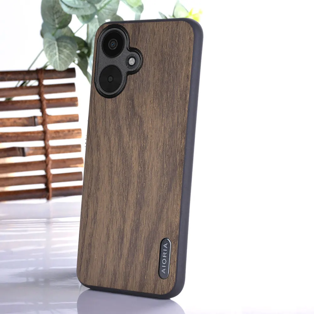 Case for Xiaomi Redmi 13C 12 10C 10A 4G 5G soft TPU silicone PC wood pattern PU leather skin covers for Xiaomi Redmi 13C 5G case image 6