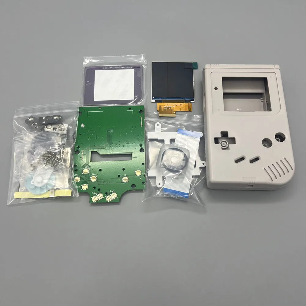 2.6 inches DMG GB high brightness LCD and new shell for Gameboy GB，GB IPS LCD screen. Simple installation, plug and play