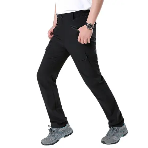 Men's Tactical Pants Men Lightweight Multi-Pockets Cargo Pants Stretch Work Trousers Outdoor Quick Dry Fishing Hiking Pants Male