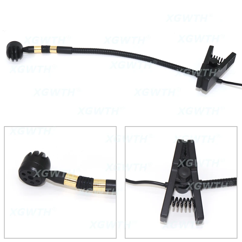 Micrófono de cuello de cisne cardioide, condensador para Shure AKG Samson, Saxo inalámbrico, rendimiento de escenario, 4 pines, 3 pines, 3,5mm