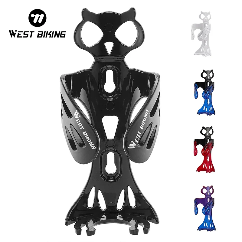 WEST BIKING Bicycle Water Bottle Cage PC High Toughness Owl Shaped Bottle Holder Lightweight MTB Road Bike Bottle Bracket