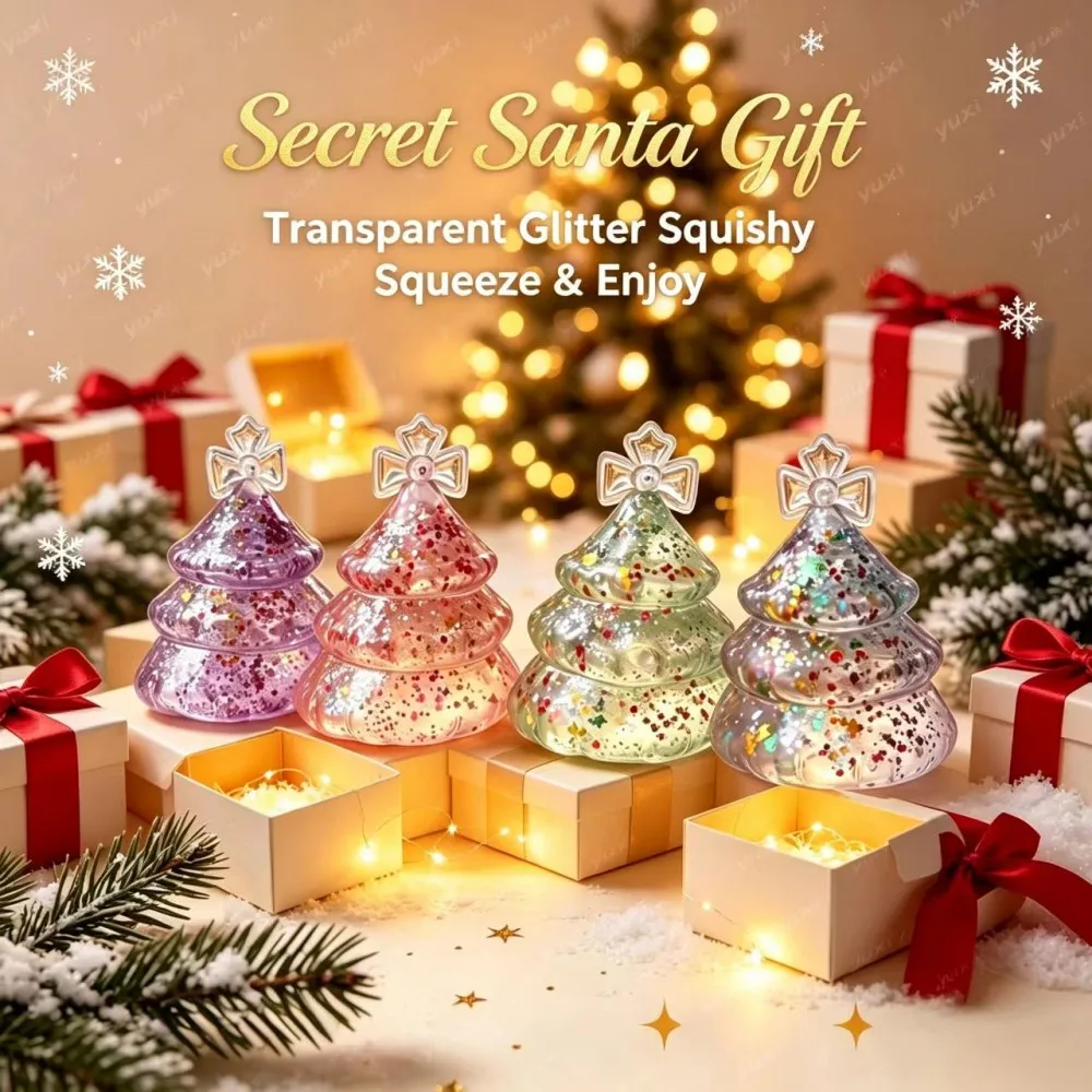 Christmas Tree Anxiety Release Toys Smooth And Comfortable Touch Relieve Stress Portable Cute Christmas Gifts