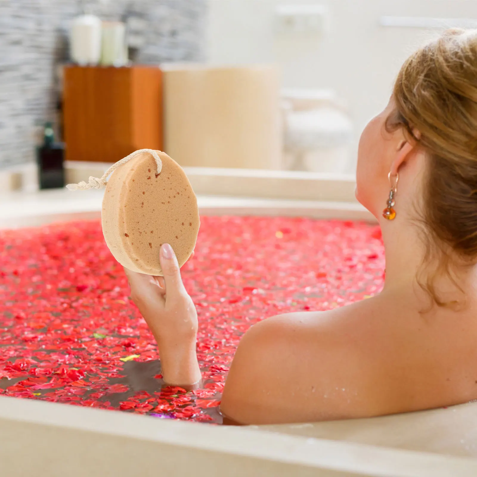 

5 шт. губка для ванны сотовая искусственная губка для взрослых отшелушивающая массажная очищающая прочная губка для душа принадлежности для купания