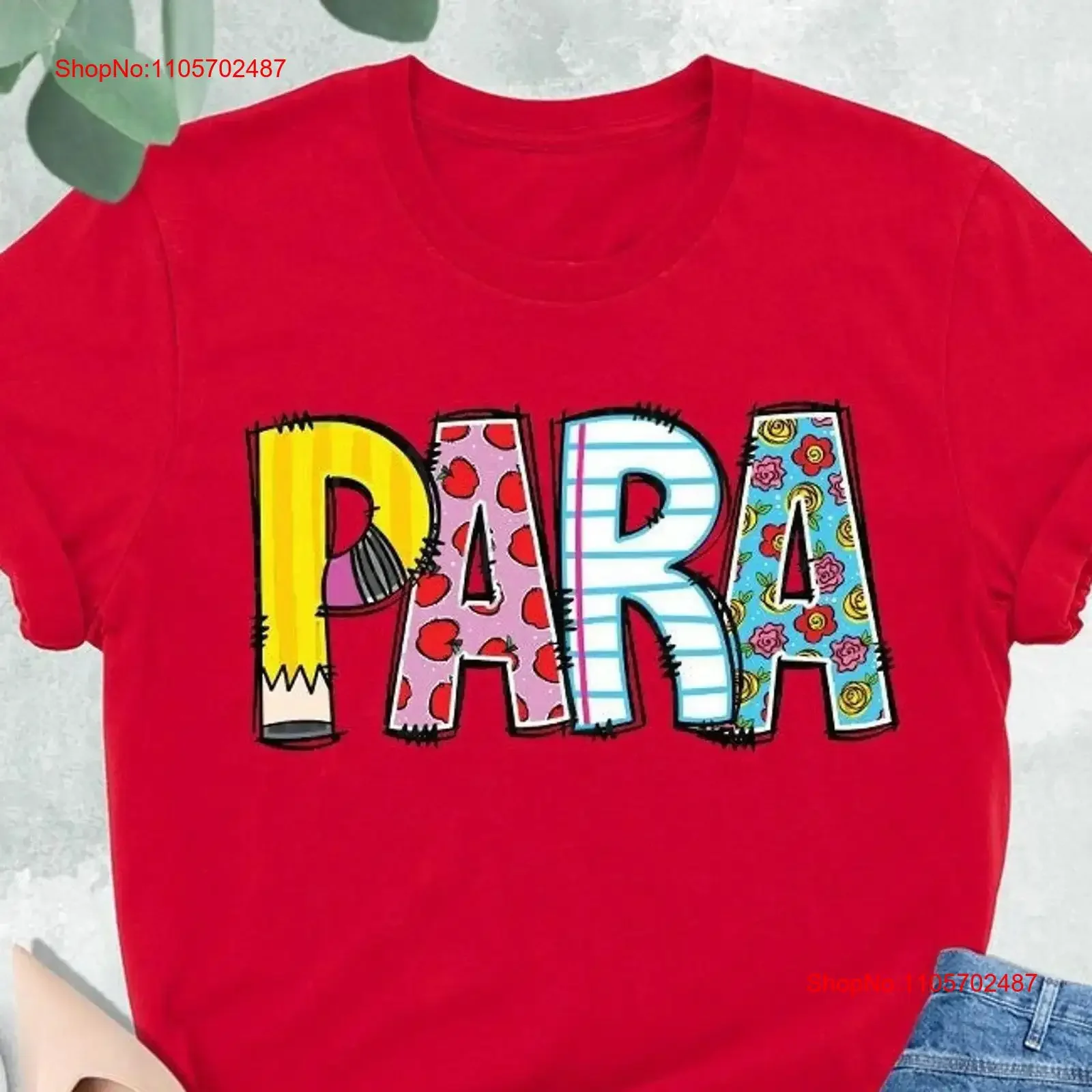 Paraprofessional T Shirt Behavior Teacher Instructional Aides Para Squad Paraeducator Back To School vintage Washed Casual