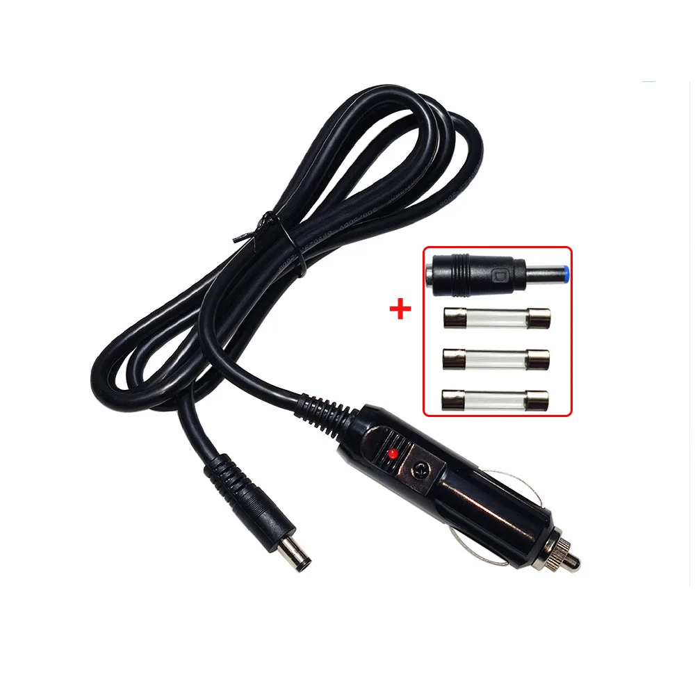 

DC 5.5mm x 2.5mm Car Cigarete Lighter Extension Power Supply Adapter Cable with LED for Car Truck Bus Van Universal Car Charger