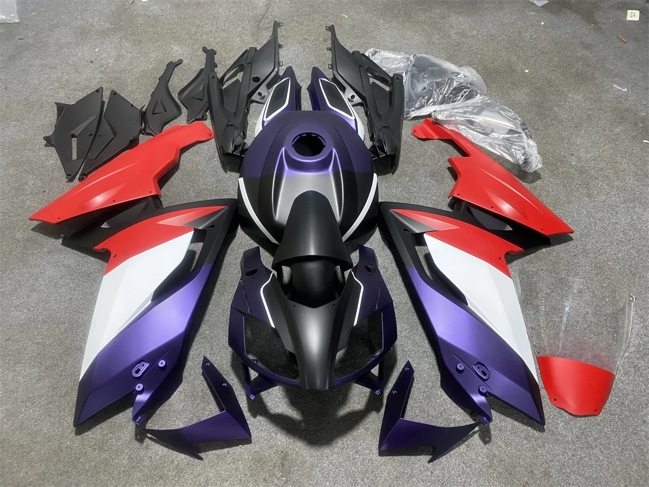 New ABS Motorcycle Fairings Kit Fit For Aprilia RS125 2006 2007 2008 2009 2010 2011 Bodywork Set Custom Matte metallic purple