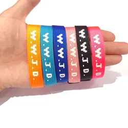Handmade Bangles Inspirational Religious Christian Bracelets for Women Men Gifts WWJD Braided Rope Bracelet What Would Jesus Do