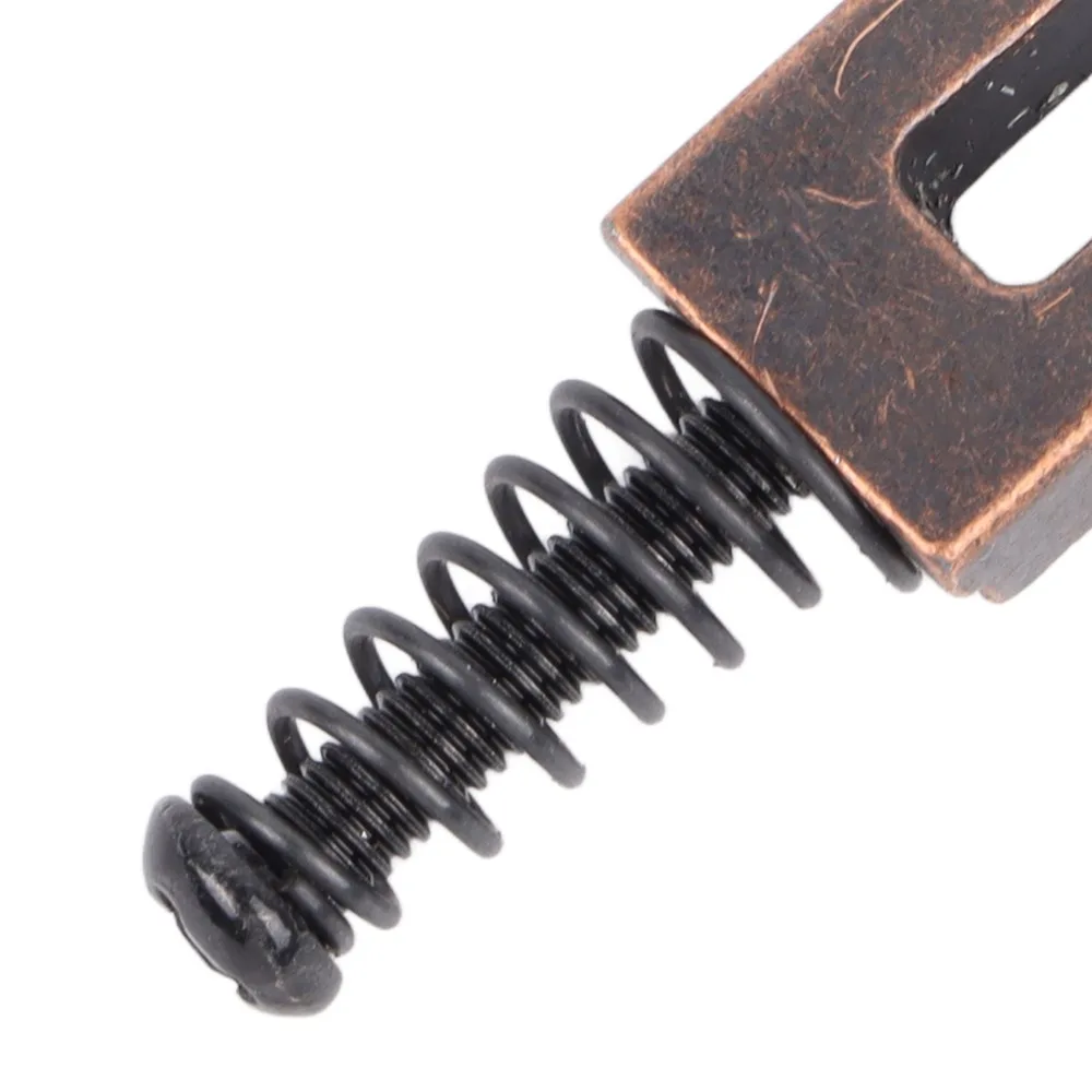 6PCS Zinc Alloy Electric Guitar Bridge Saddle Antique Red Copper Guitar String Saddle Guitar Accessories For Guitar Players