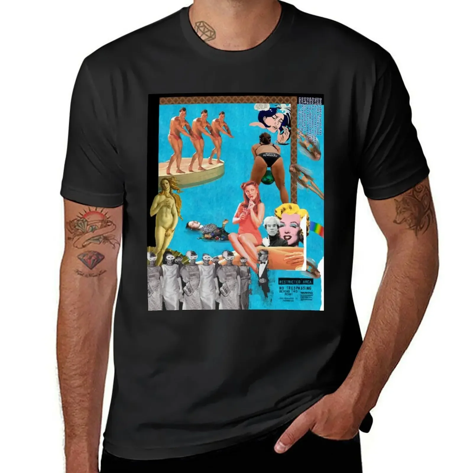 

Andy Warhol's Pool Party T-Shirt boys whites plus size tops clothing for men