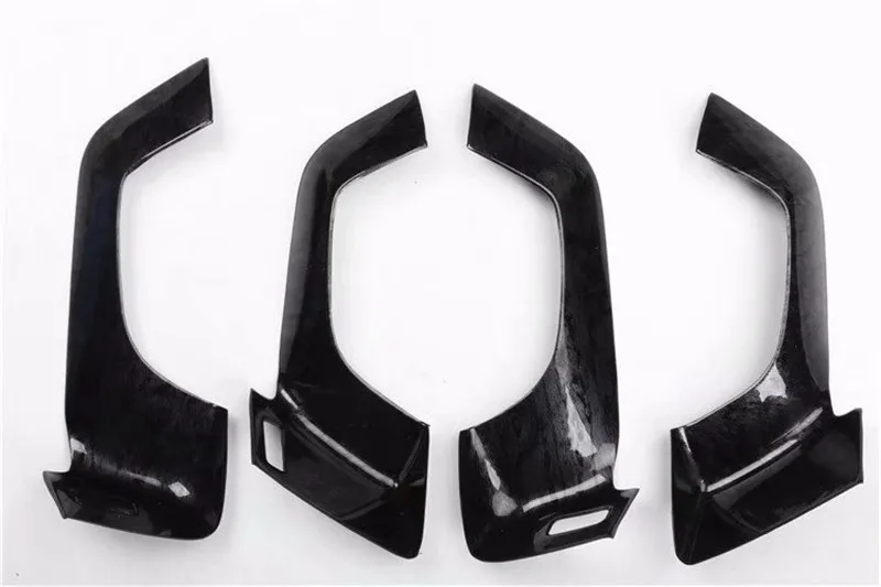 4pcs/lot ABS carbon fiber grain or wooden grain Interior door shake handshandle bowl decoration cover for 2014-2018 Volvo S60