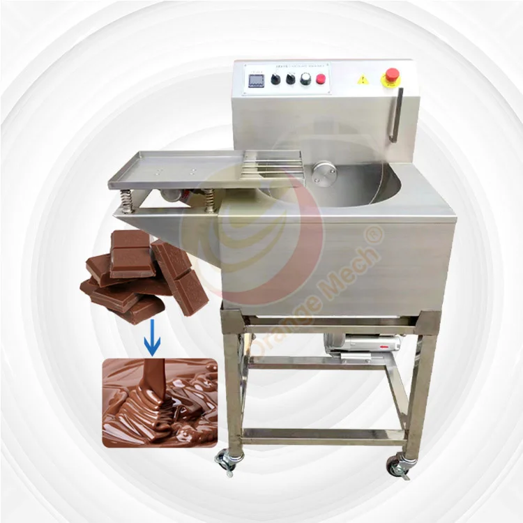 Equipo de Fundir Chocolate de Mesa de 30 kg, Máquina Temperadora de Chocolate con Mesa Vibratoria de 5 kg para Recubrimiento de Chocolate
