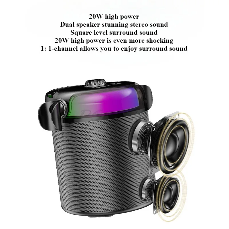 Convenient Two Person Duet Bluetooth Karaoke Microphone Karaoke Microphone Integrated Audio System