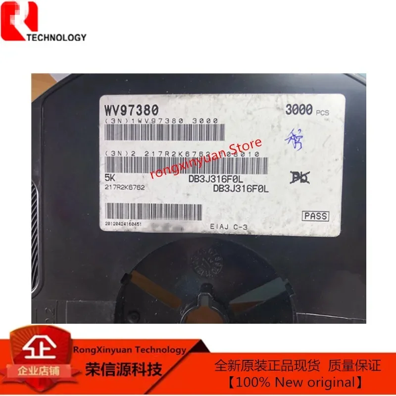 50PCS DB3J316F0L WV97380  Marking: 5K  SOT-323  DB3J316 DIODE ARRAY SCHOTTKY 30V SMINI3 100% New original