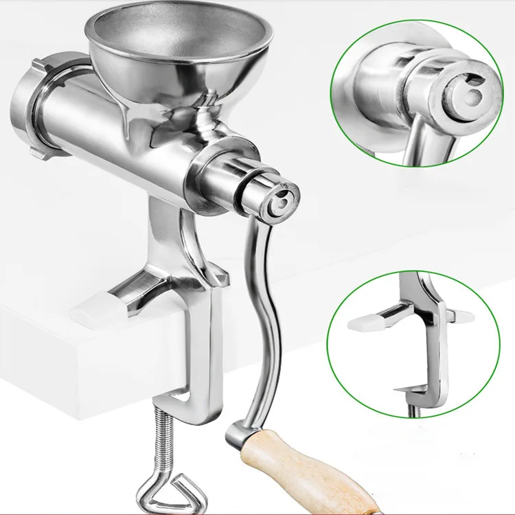 

304 Stainless Steel Manual Vegetable and Fruit Household Hand-cranked Juicer Wheatgrass Juicer