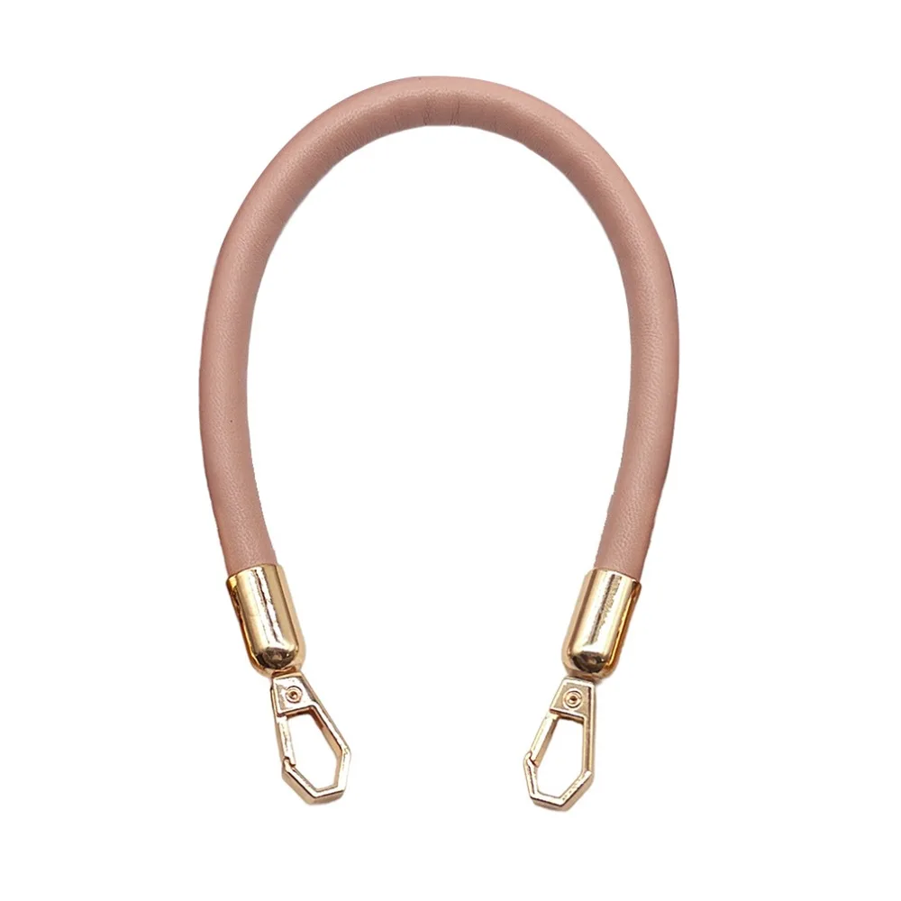 Universal PU Leather Handbag Belt Detachable Replacement Bag Short Handles Gold Chain Buckle Underarm Bag Belt for Woman