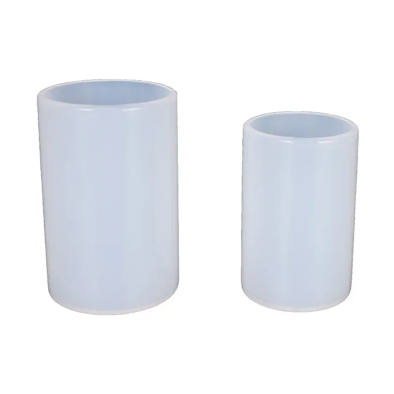 Cylinder White Transparent Silicone  Resin Candle Mould  Home Jewelry Making Succulents Clay Molds