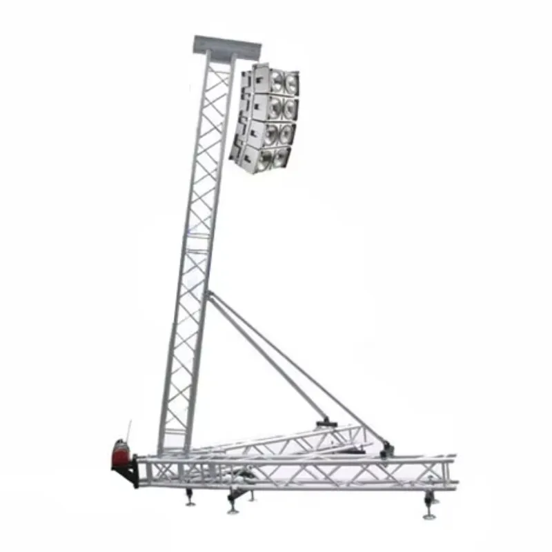 

Система подъемных стоек для линейных акустических систем (Line Array) с ручным цепным тельфером для концертов на открытом воздухе