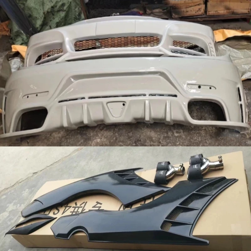 

Комплект обвеса из АБС-пластика для Hyundai Genesis Coupe Rohens Coupe 03-06: модифицированные передний и задний бамперы, боковые юбки, расширители арок, насадки на выхлопную трубу