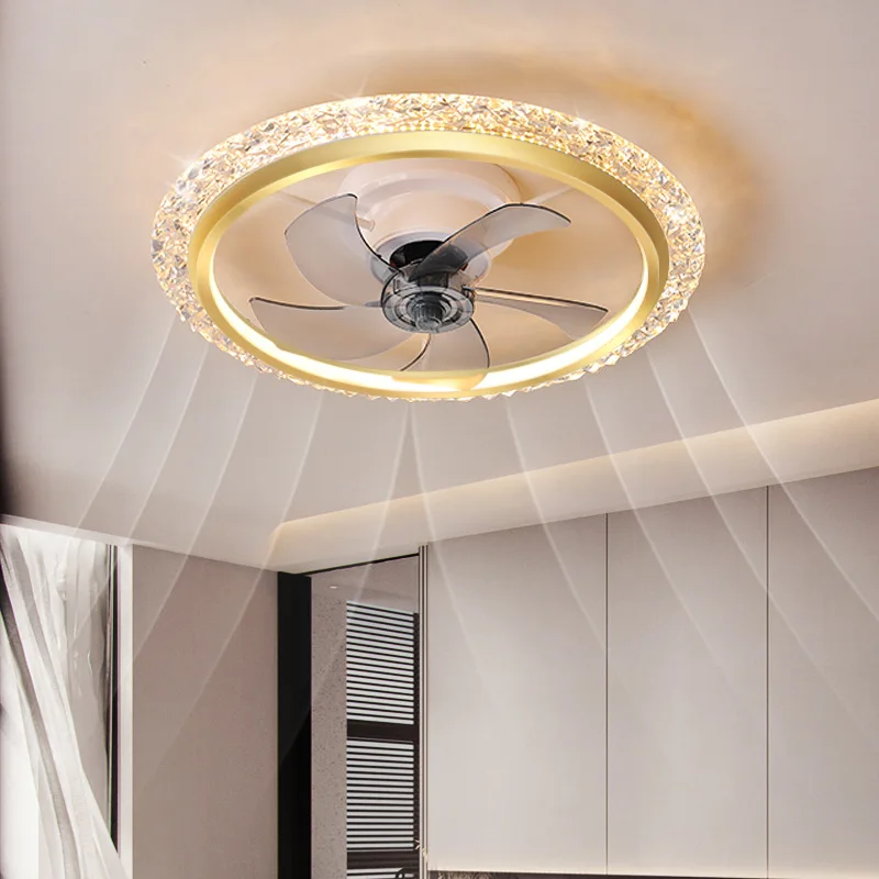 Bedroom Ceiling Fan Lights Nordic Creative Personality 360 Degree Shaking LED Art Ceiling Lamp Modern and Simple Fan Lamps Study