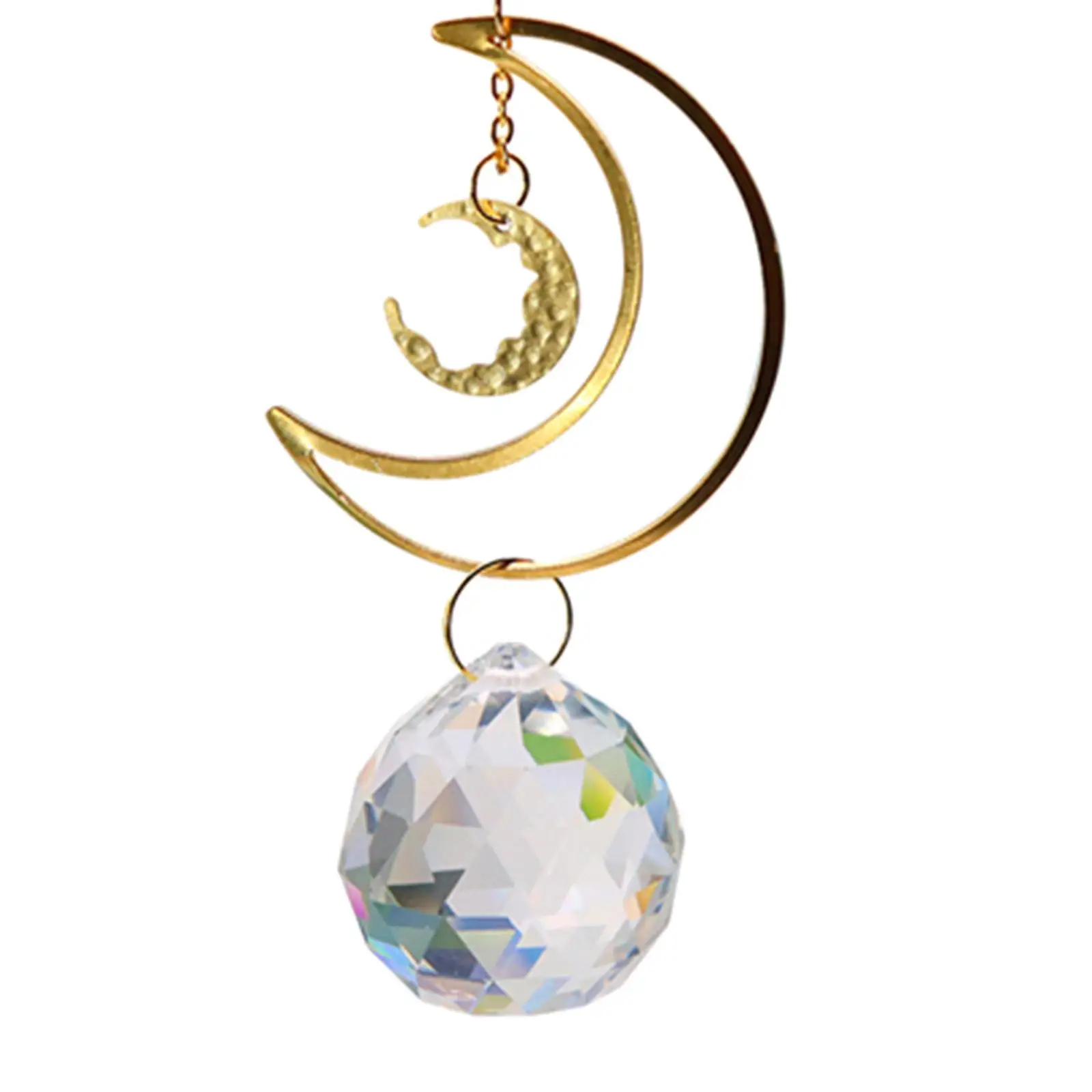 Catcher Ornament Hanging Pendant Ball Wind Chime With Crystal Facets suitable for curtains sunlit
