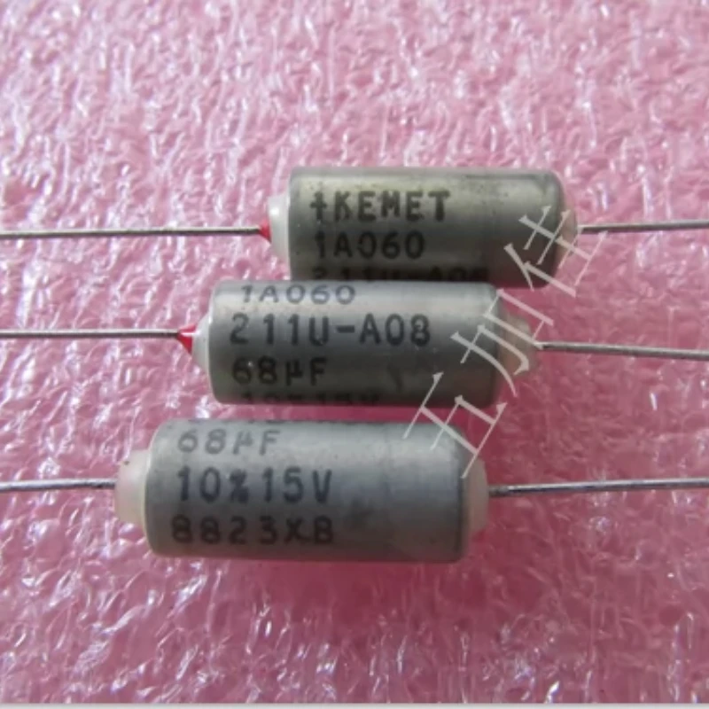 

5PCS/15V68uf 10% 1A060211U-A08 American axial tantalum capacitor