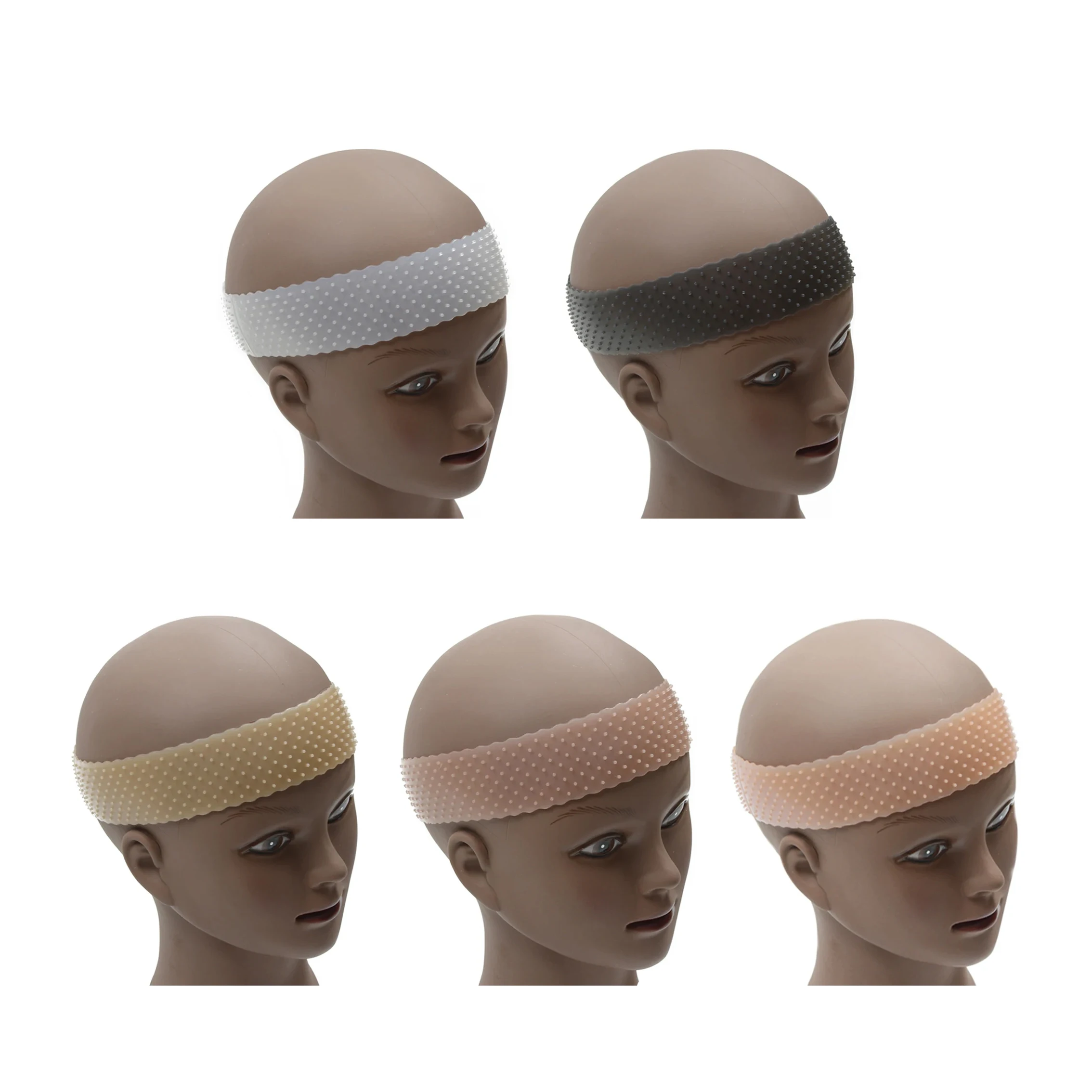 Silicone Wig Headband 1Pc Non-Slip Elastic Wig Grip Band for Fix Wigs for Women Men Wigs Accessories 5 Colors Optional image 2