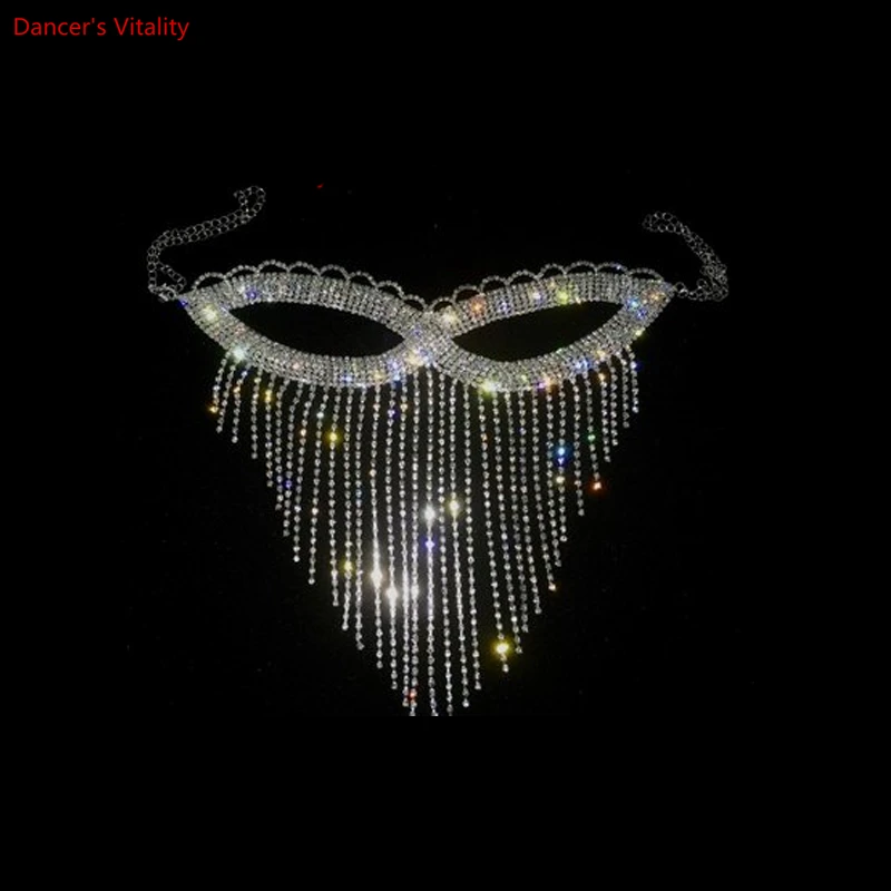 Belly Dance metal mask stage nightclub mask Indian Dance Veil Oriental Dance accessories mask