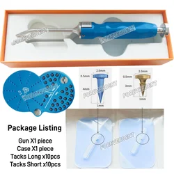 Dental Master GBR Bone Tack Pins 2.0 Auto Gun Type TAC DriverX1 TacksX20Pcs CaseX1