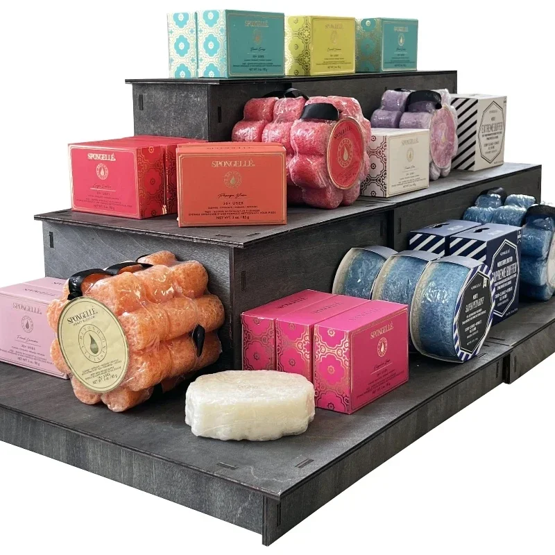 

Набор из 1 подставки для кексов из натурального дерева, многоярусный держатель для демонстрации, для кухни, гостиной, простая сборка, для цветов, кукол, украшений, коллекционных предметов