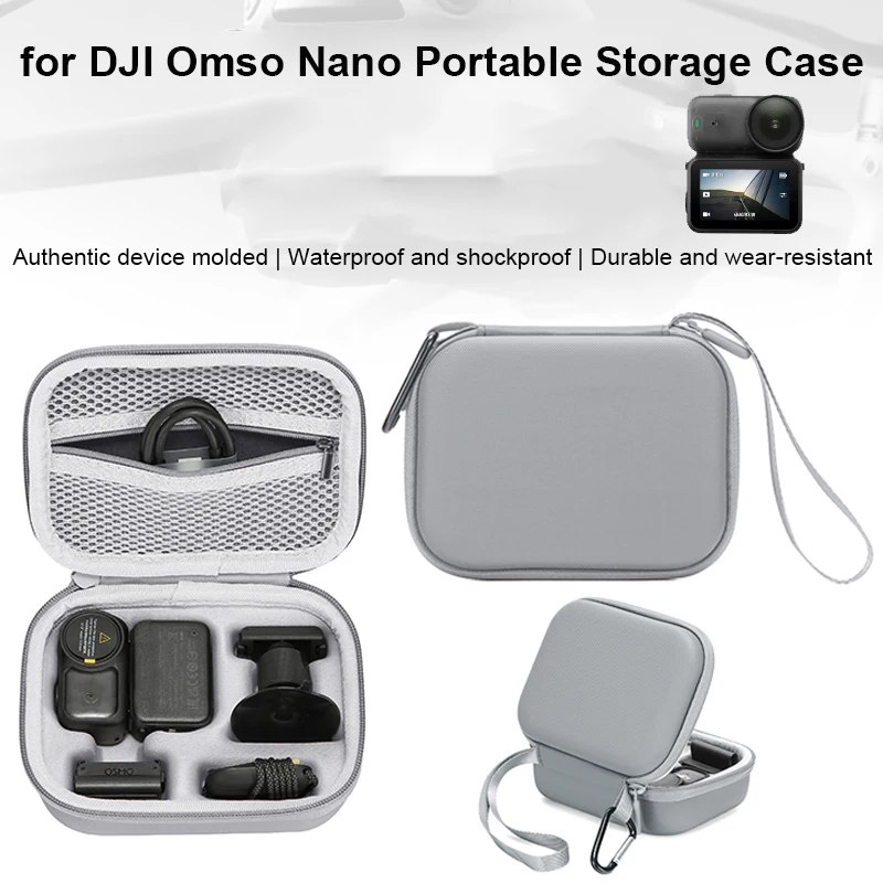 

Mini Carrying Case for DJI Osmo Nano, Hard Shell PU Storage Bag Camera Protective Case Travel Organizer Case Camera Accessoires