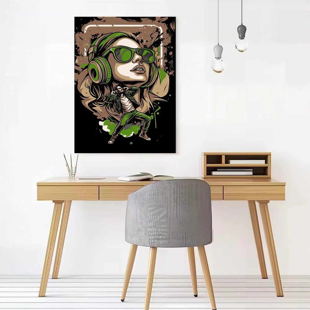Music and Dance Poster Customizable Printed Canvas Painting for Pictures Wall Art Decorative Paintings Home Decoration Ornaments