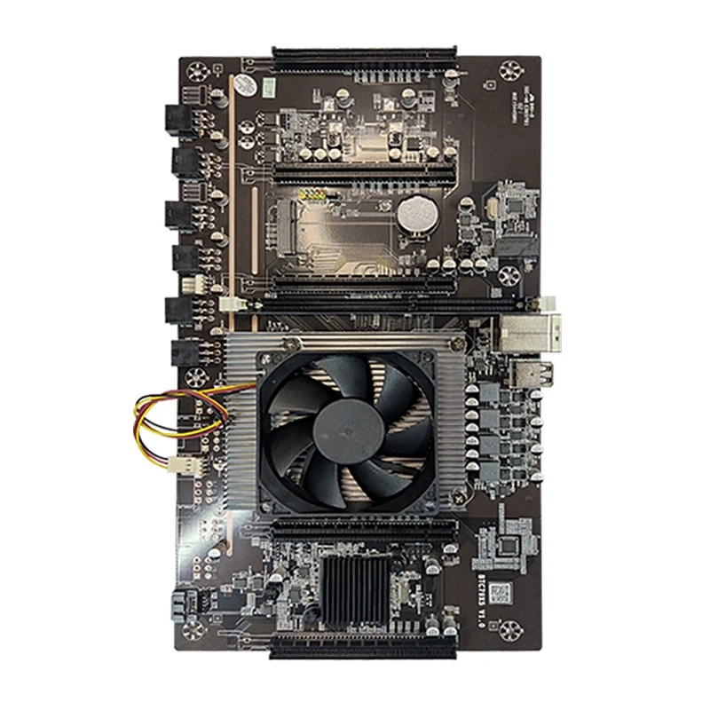 btc mining machine motherboard placa grafica com ventilador de refrigeracao btc79x5 v10 lga 2011 ddr3 suporta 32g 60 milimetros pitch rtx3060 01