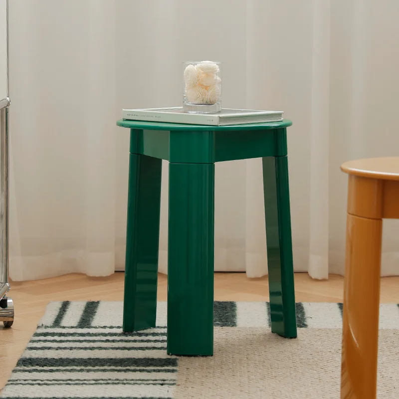 

Creative medieval designer small stool Nordic modern simple low stool plastic small round stool household living room shoe