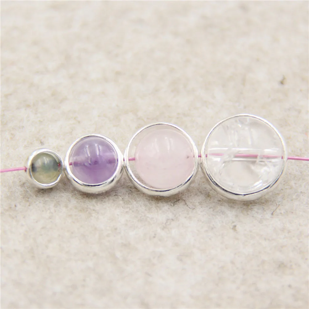 

20pcs Ear Jewelry Components Metal Earring Rings 12Mm Silver Plated Diy Craft Supplies For Bracelets Accessories