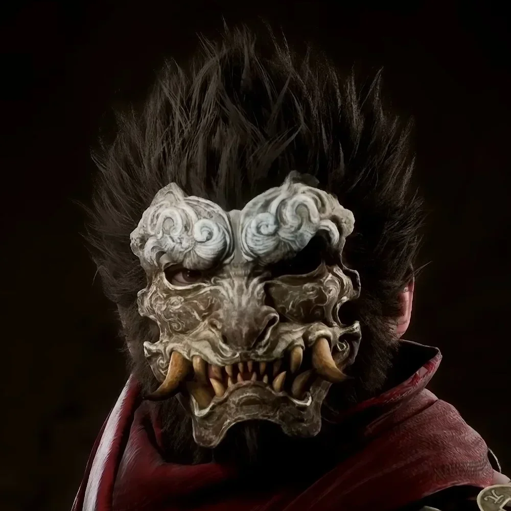 Black Myth Wukong Derivative Destinied One Equipment Nuo Mask Game Genuine License Merch Halloween Cosplay Props Gift for Friend