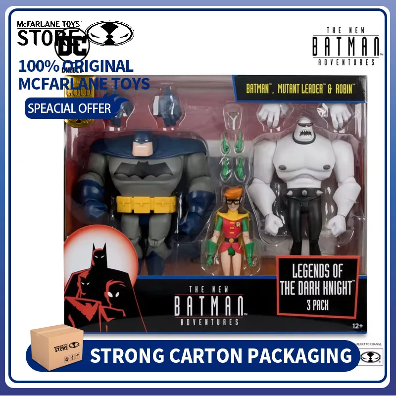 

Mcfarlane Toys DC Direct TNBA 3PK - Batman & Mutant Leader & Robin (Legends of the Dark Knight) Gold label Figure Model